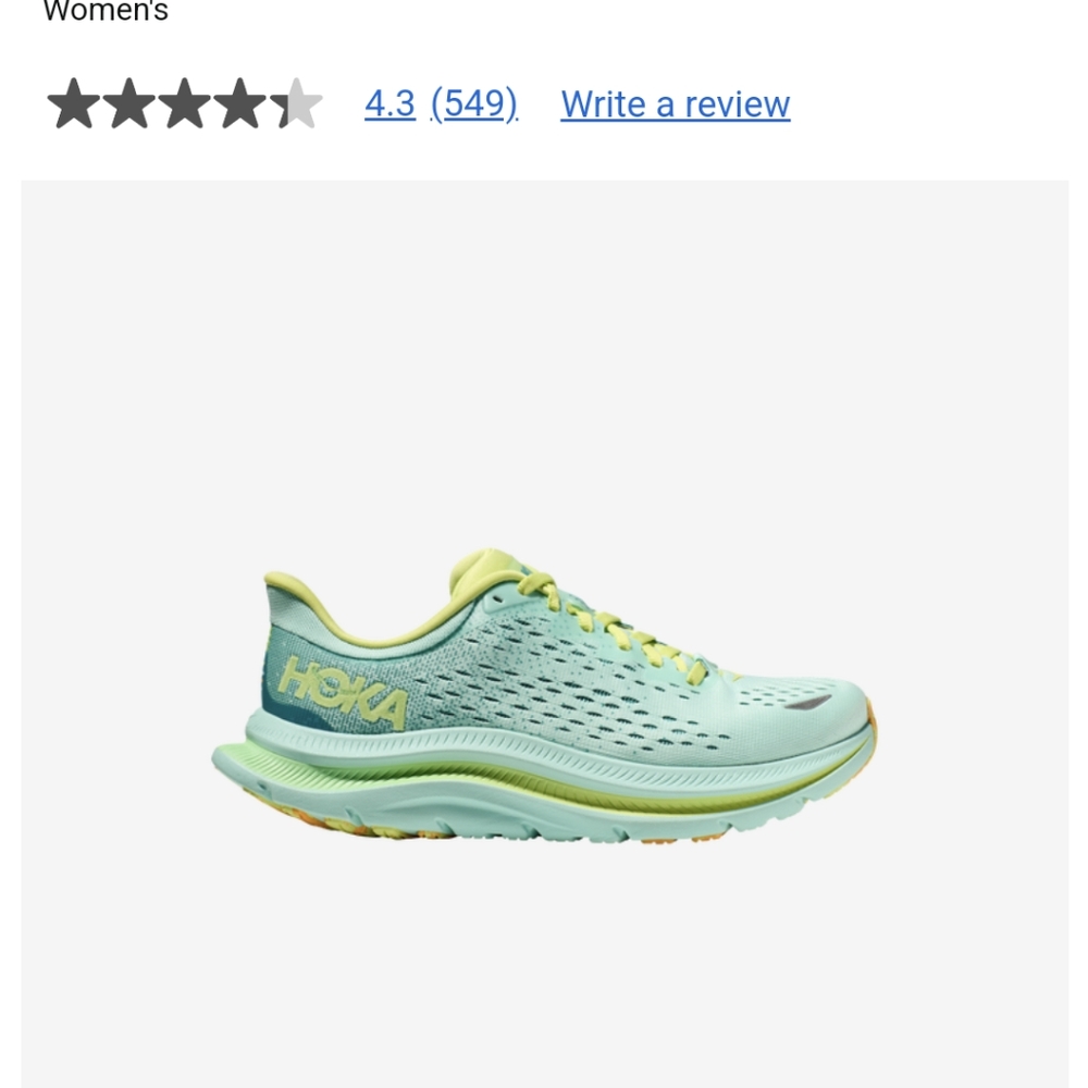 Hoka Kawana Women's Sneaker 10 B